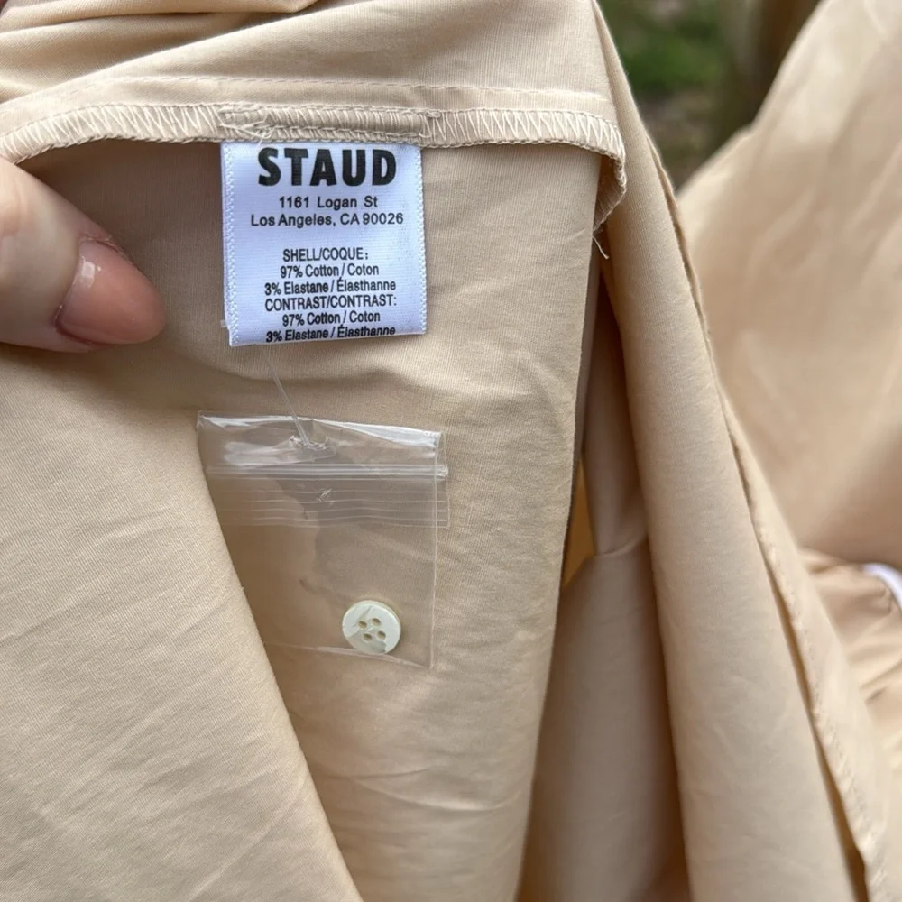 STAUD Demi Short Puff-sleeve Maxi Dress, NWT, size M - Picture 8 of 8